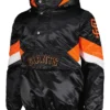 San Francisco Giants Black Satin Starter Bomber Jacket