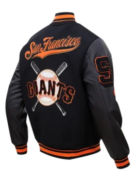 San Francisco Giants Letterman Wool Varsity Jacket Back