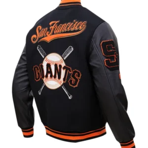 San Francisco Giants Letterman Wool Varsity Jacket Back