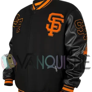 San Francisco Giants Letterman Wool Varsity Jacket left