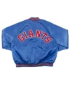 San Francisco Giants Navy Blue Vintage Bomber Jacket Back