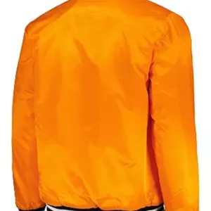 San Francisco Giants Orange Starter Full Snap Bomber Jacket Back