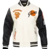 San Francisco Giants White And Black Varsity Wool Jacket