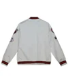 San Francisco Giants White Bomber Full Snap Satin Jacket Back