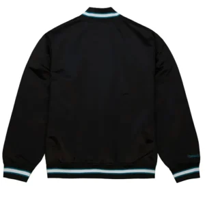 San Jose Sharks Black And Blue Bomber Jacket Back