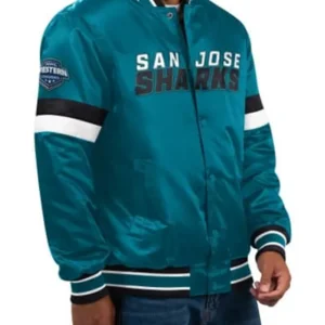 San Jose Sharks Green Bomber Jacket