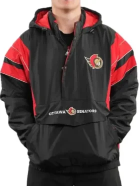 Schroeder NHL Ottawa Senators Black Pullover Jacket