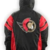 Schroeder NHL Ottawa Senators Black Pullover Jacket Back