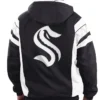 Seattle Kraken Black Anorak Starter Jacket Back