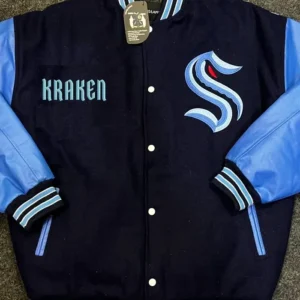Seattle Kraken Varsity Full Snap Jacket