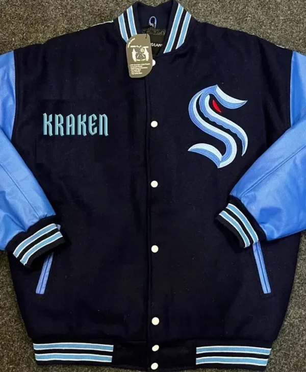 Seattle Kraken Varsity Full Snap Jacket