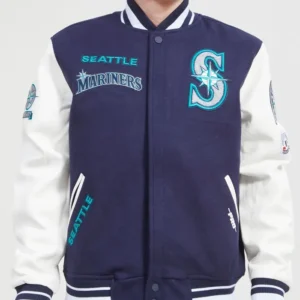 Seattle Mariners Letterman Wool Varsity Jacket