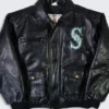 Seattle Mariners Vintage Black Leather Jacket