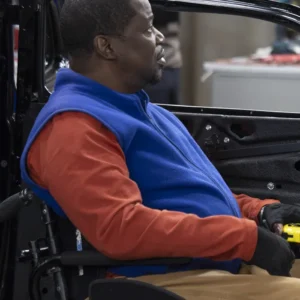 Shifting Gears S01 Daryl Mitchell Blue Vest Side