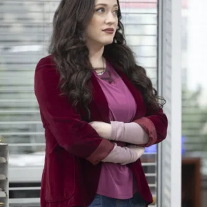 Shifting Gears S01 Kat Dennings Maroon Blazer