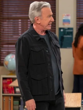 Shifting Gears S01 Tim Allen Black Cotton Jacket Side
