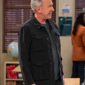 Shifting Gears S01 Tim Allen Black Cotton Jacket Side