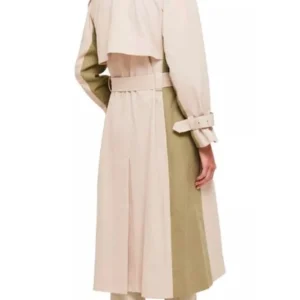 Shop Aisha Dee Apple Cider Vinegar Beige Trench Coat