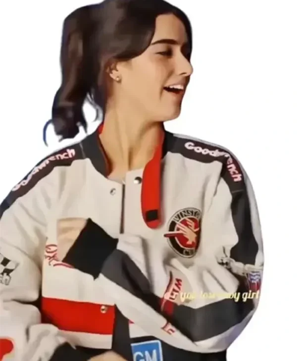 Shop Asha Banks My Fault London Racing Bomber Jacket