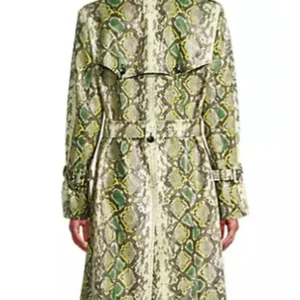 Shop Birdie Grosse Pointe Garden Society Snake Print Green Coat