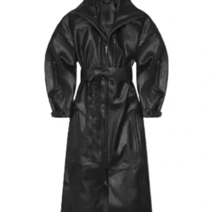 Shop Carina Mirabile Married at First Sight Leather Coat
