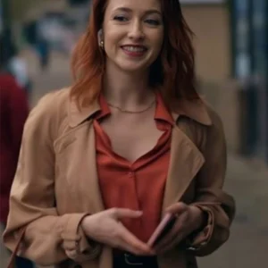 Shop Emily Tennant The Wish Swap Brown Cotton Coat