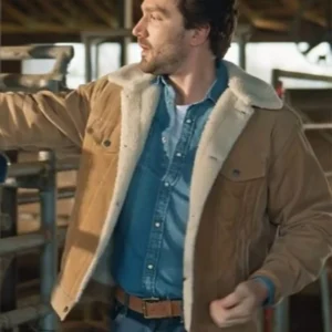 Shop Jake Foy The Wish Swap Brown Cotton Jacket