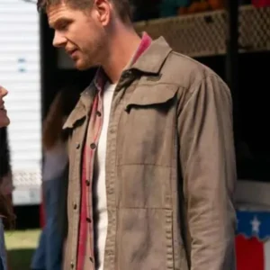 Shop Jon Beavers Paradise Grey Cotton Jacket
