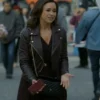 Shop Lacey Chabert An Unexpected Valentine Biker Leather Jacket