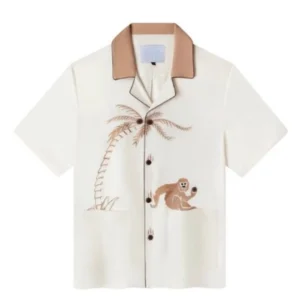 Shop Lalisa Manobal The White Lotus S03 Monkey Print Shirt