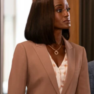 Shop Olympia Matlock S01 Suiting Tan Blazer