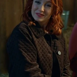 Shop The Wish Swap Emily Tennant Brown Quilted Jacket