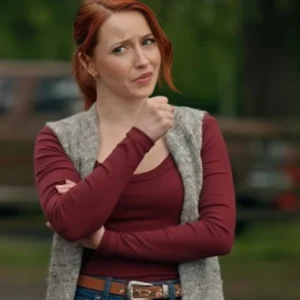 Shop The Wish Swap Emily Tennant Long Grey Vest