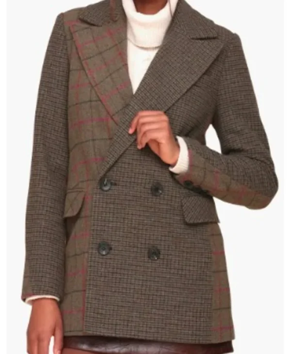Shop Vanessa Morgan Wild Cards S02 Two Tone Blazer