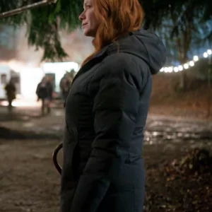 Small Town Big Story S01 Christina Hendricks Hooded Jacket Side