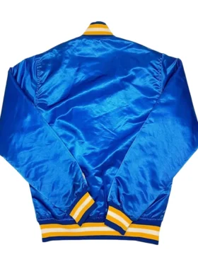 St Louis Blues 1990s Blue Satin Jacket Back