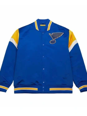 St Louis Blues Blue Satin Jacket