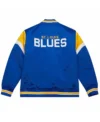 St Louis Blues Blue Satin Jacket Back