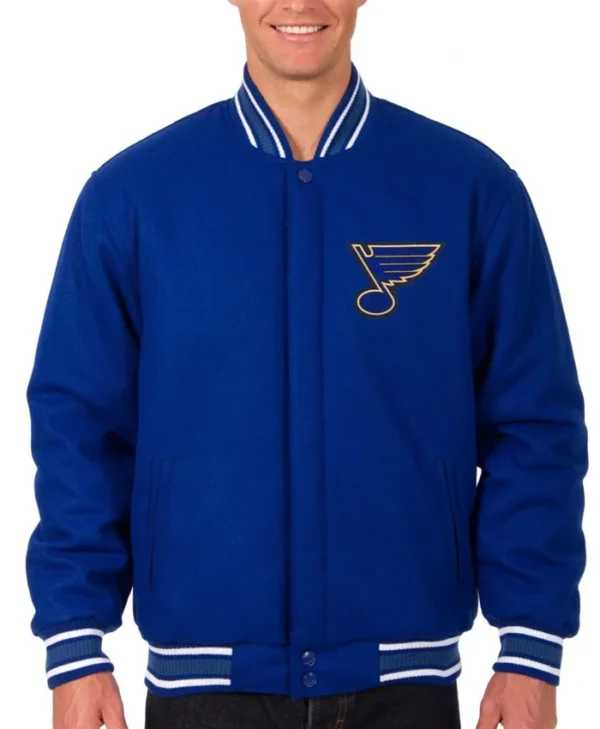 St Louis Blues Blue Wool Jacket