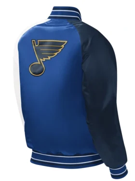 St Louis Blues Starter Varsity Jacket Back