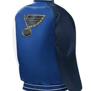 St Louis Blues Starter Varsity Jacket Back
