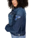 St Louis Blues Trucker Jacket Back