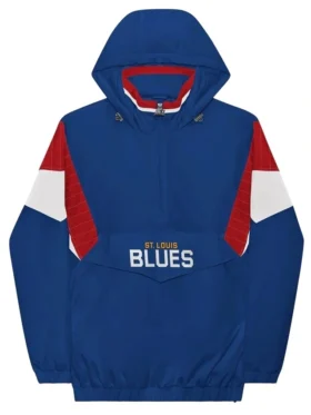 St Louis Blues Vintage Half Zip Jacket