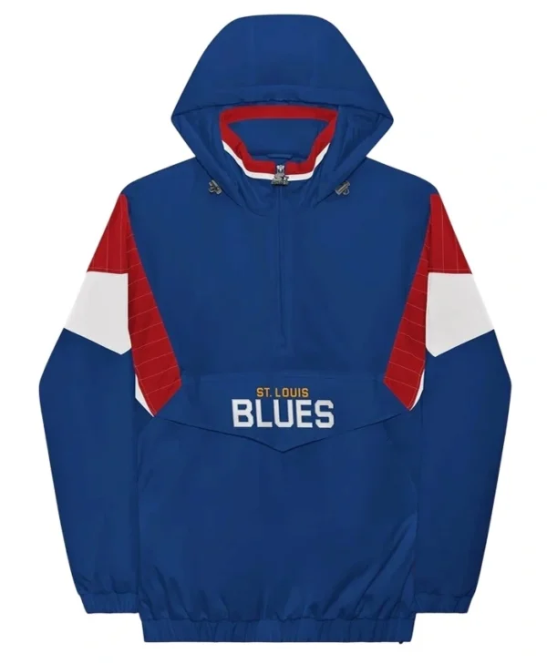 St Louis Blues Vintage Half Zip Jacket