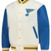 St Louis Blues White And Blue Classic Jacket