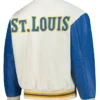 St Louis Blues White And Blue Classic Jacket Back