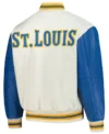 St Louis Blues White And Blue Classic Jacket Back