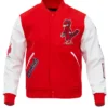 St Louis Cardinals Red And White Varsity Wool Jacket