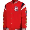 St Louis Cardinals Red Championship Wool Varsity Jacket