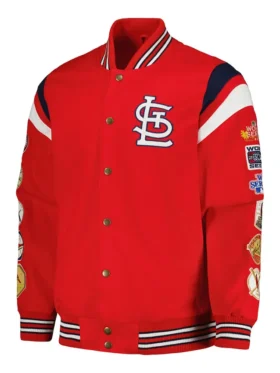 St Louis Cardinals Red Championship Wool Varsity Jacket